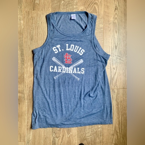 NWOT St. Louis Cardinals Blue Tank Top M - Picture 1 of 5